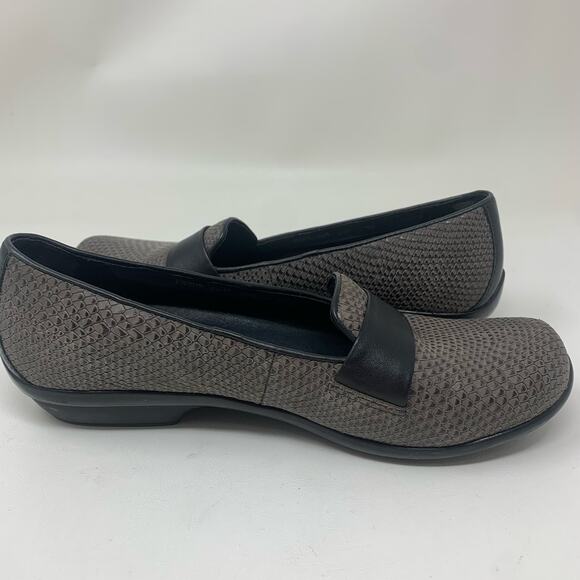 Dansko Loafers Women's Gray Snakeskin Leather Flat Comfort Shoes Size 9 - Picture 6 of 9